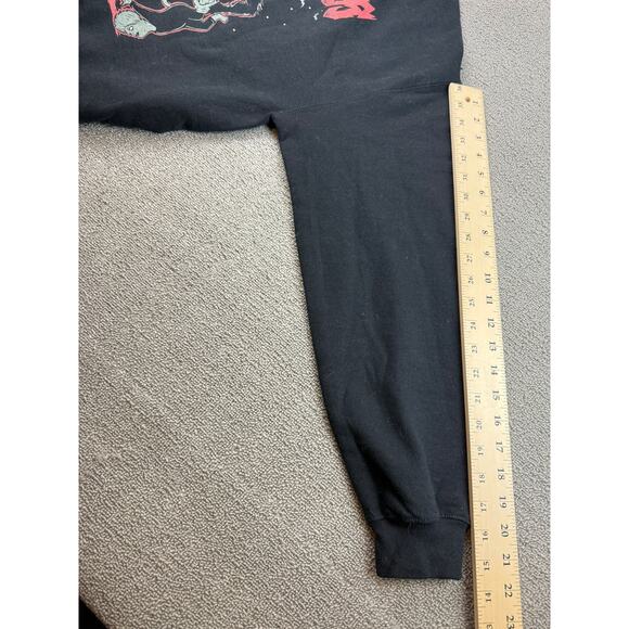 Merry Krampus Gildan Men's Medium Black Heavy Blend‎ Crewneck Sweatshirt - Picture 8 of 8